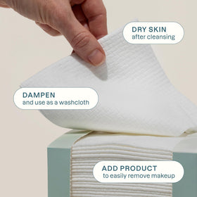 Cliganic Clean Face Towels XL packaging side view