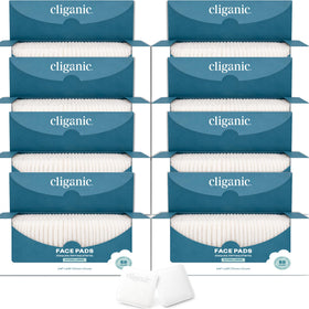 Cliganic Extra Large Face Pads in a beauty routine setting