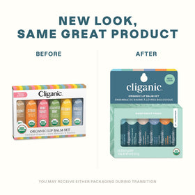 Cliganic Mint Burst Lip Balm tube front view
