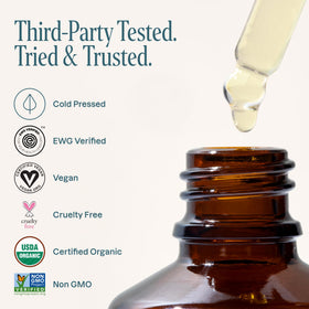 Cliganic Organic Argan Oil 128oz in a beauty routine setting