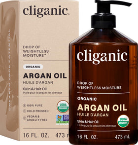 Cliganic Organic Argan Oil 16 oz front view