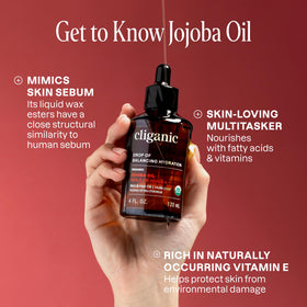 Cliganic Organic Jojoba Oil 32 oz in a lifestyle setting