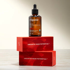 Cliganic Organic Jojoba Oil 8oz with other skincare products