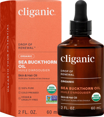Cliganic Organic Sea Buckthorn Oil 82g front view