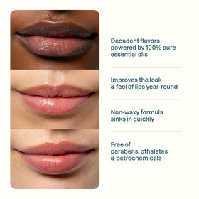 Cliganic Vanilla Lip Balm tube front view