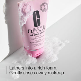 Clinique All About Clean Foaming Face Wash 8.5 Fl Oz back view