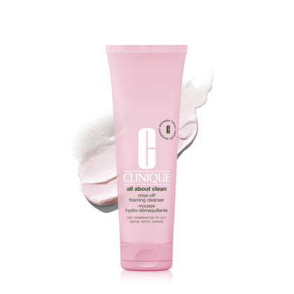 Clinique All About Clean Foaming Face Wash 8.5 Fl Oz front view