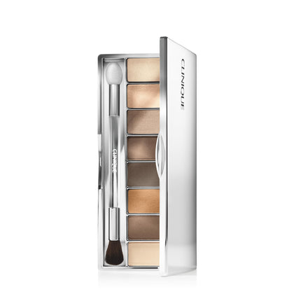 Clinique All About Shadow Eye Shadow Palette front view with 8 shades