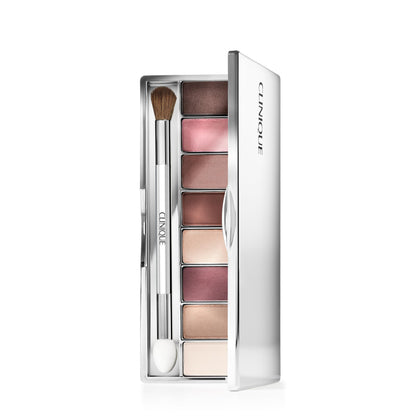 Clinique All About Shadow Eyeshadow Palette front view with 8 shades