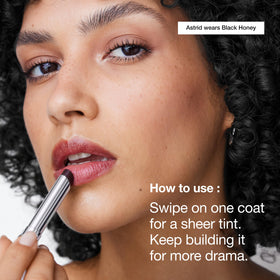 Clinique Almost Lipstick Tinted Lip Balm Black Honey on lips