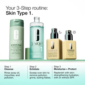 Clinique Clarifying Lotion 1 in hand ready for use