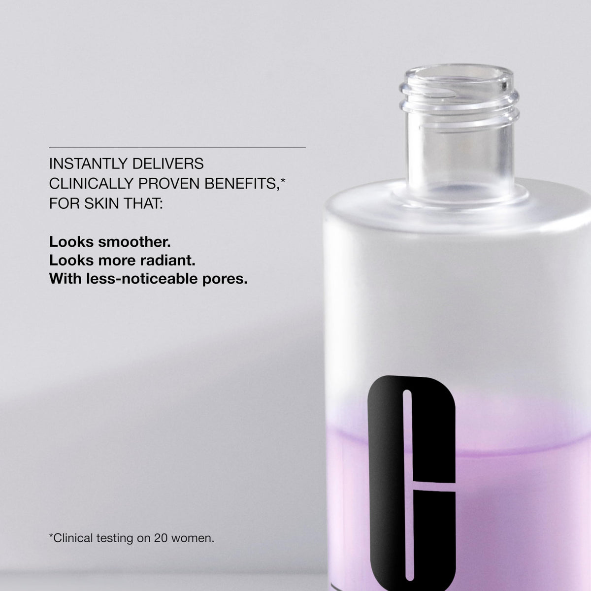 Clinique Clarifying Lotion 2 back view showing ingredients