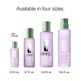 Clinique Clarifying Lotion 2 back view with ingredient list