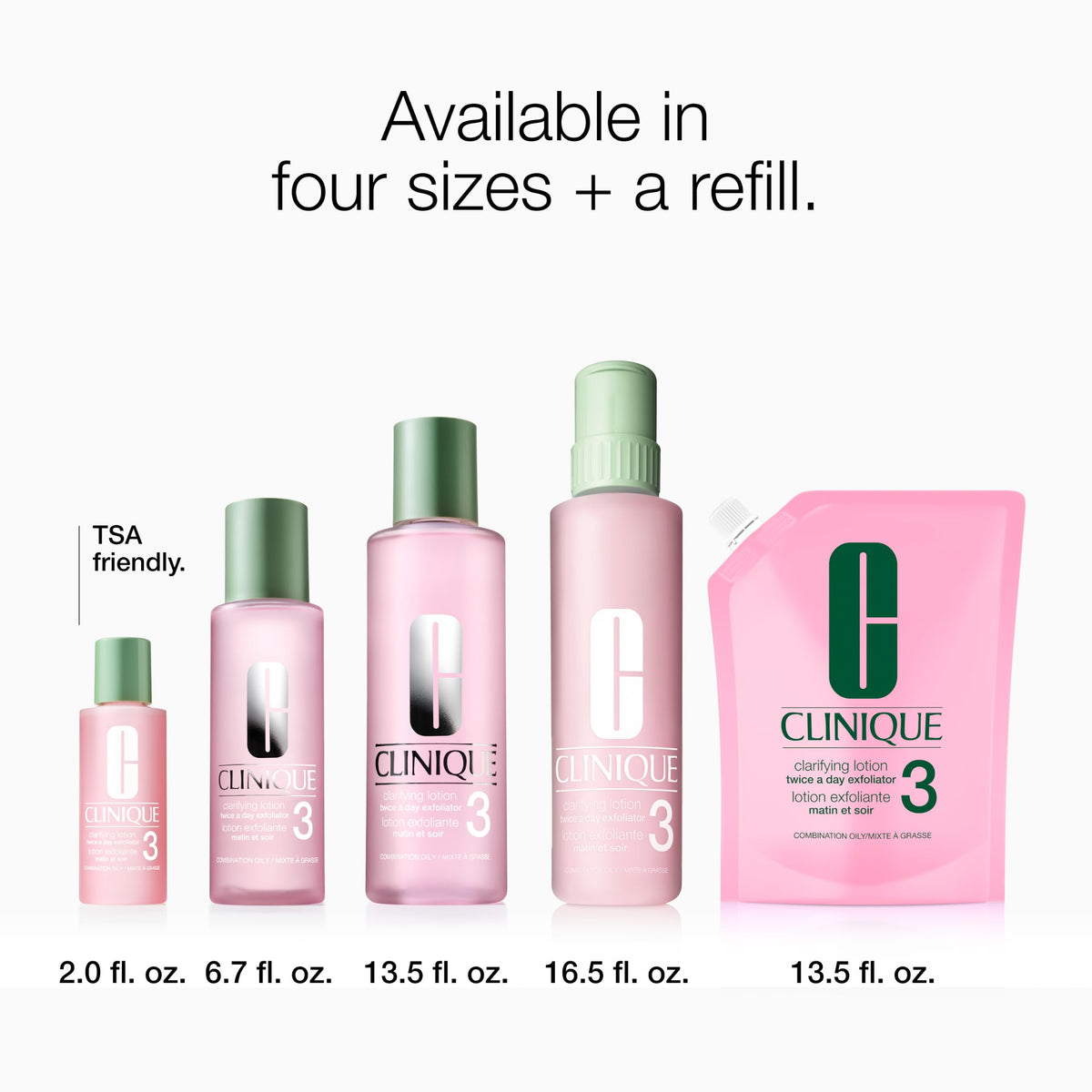 Clinique Clarifying Lotion 3 in a skincare routine setup