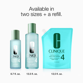 Clinique Clarifying Lotion 4 ingredients list on packaging