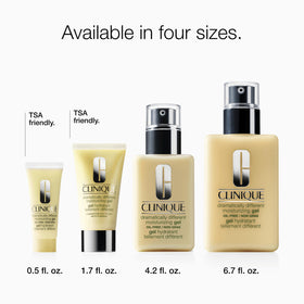 Clinique Dramatically Different Moisturizing Gel in hand