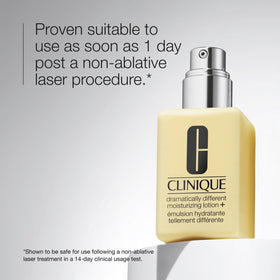 Clinique Dramatically Different Moisturizing Lotion+ being applied on skin