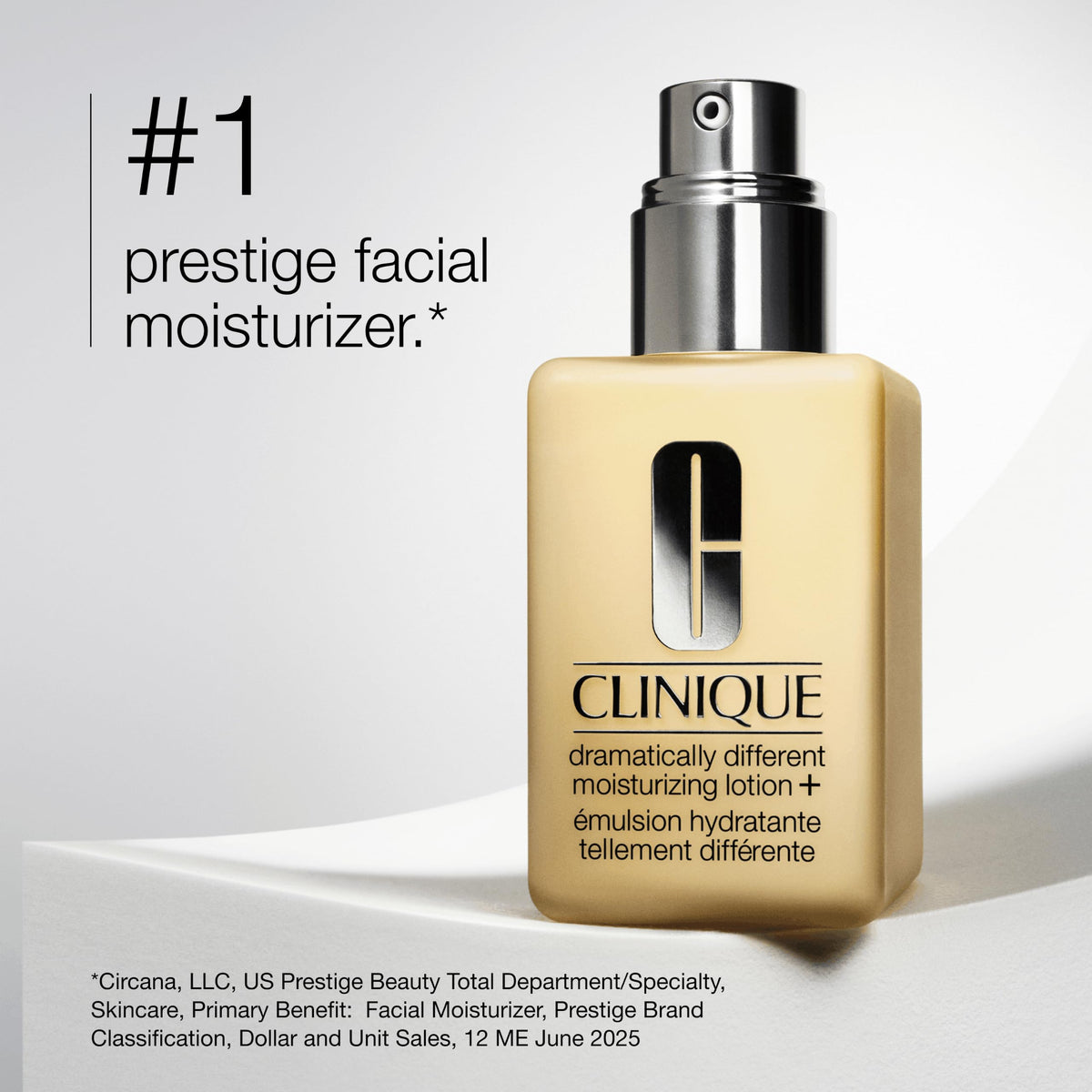 Clinique Dramatically Different Moisturizing Lotion+ side view showing texture
