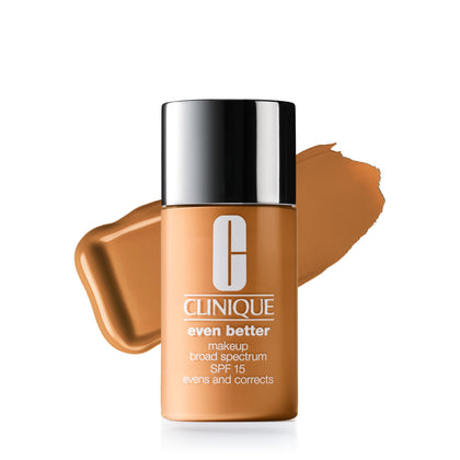 Clinique Even Better Makeup Foundation SPF 15 front view, Ginger shade