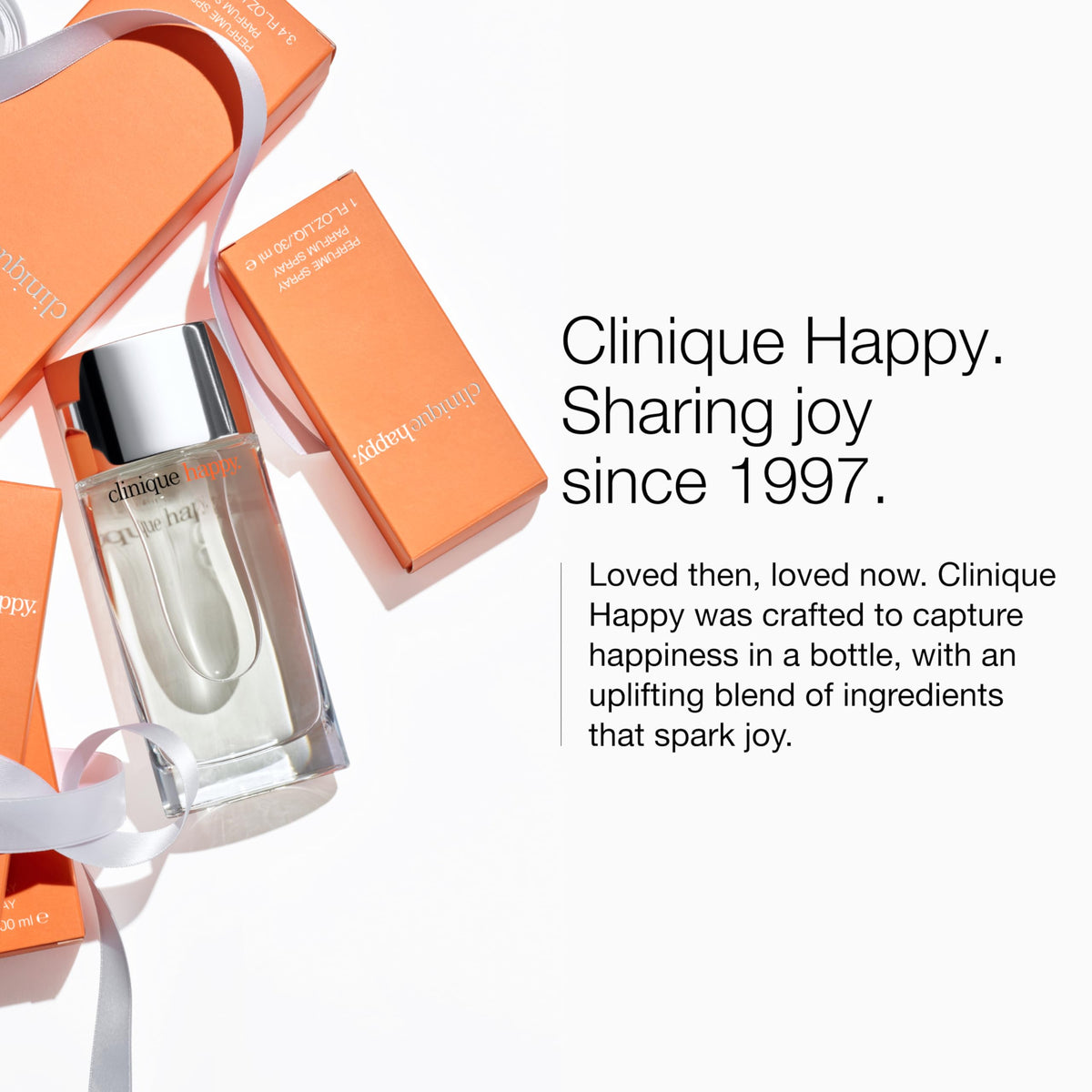 Clinique Happy Eau de Parfum with flowers and grapefruit