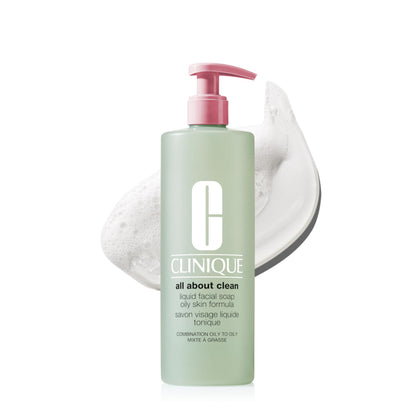 Clinique Liquid Facial Soap front view 13.5 Fl Oz bottle