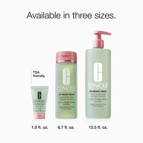 Clinique Liquid Facial Soap in a skincare routine setting