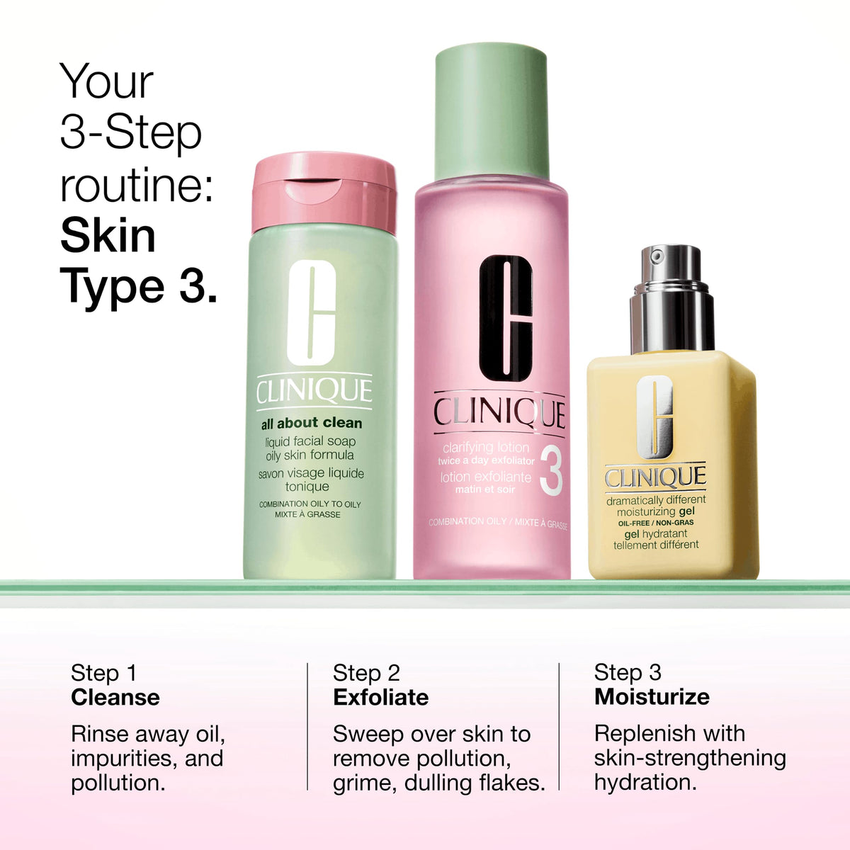 Clinique Liquid Facial Soap packaging with ingredients list