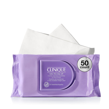 Clinique Micellar Cleansing Wipes front view packaging