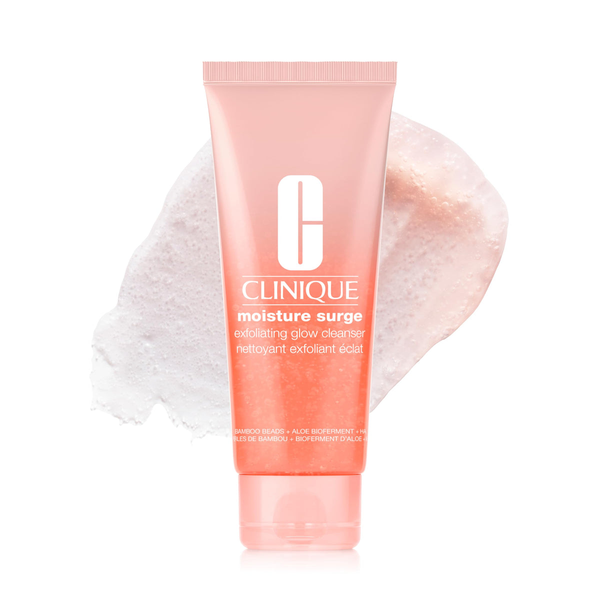 Clinique Moisture Surge Exfoliating Glow Cleanser front view packaging