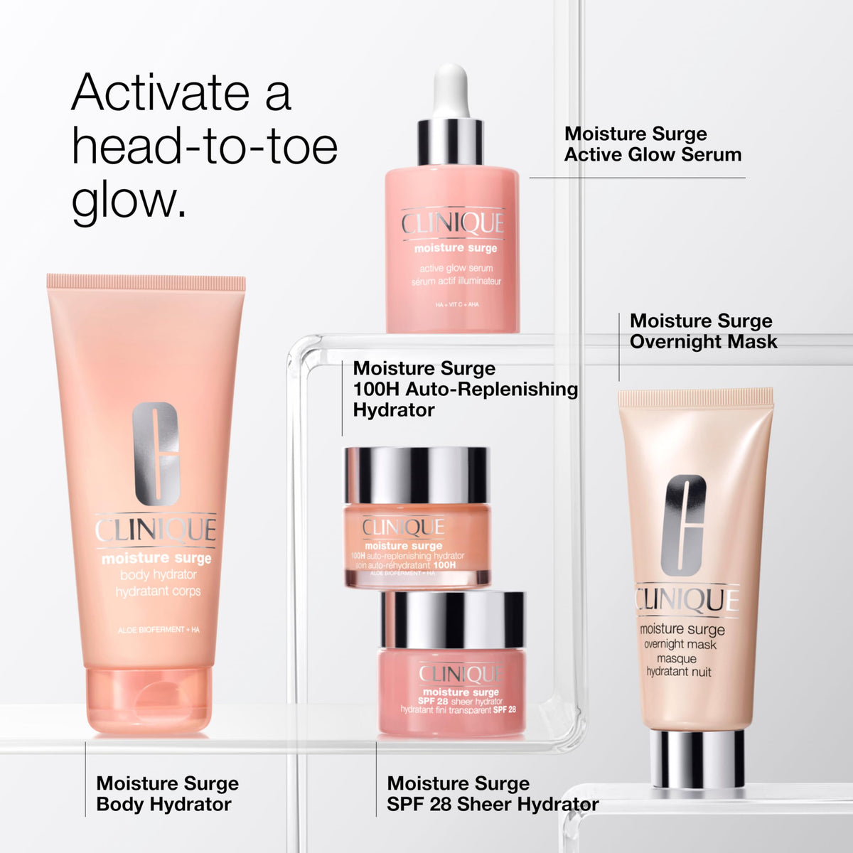 Clinique Moisture Surge Hydrator SPF 28 lifestyle scene