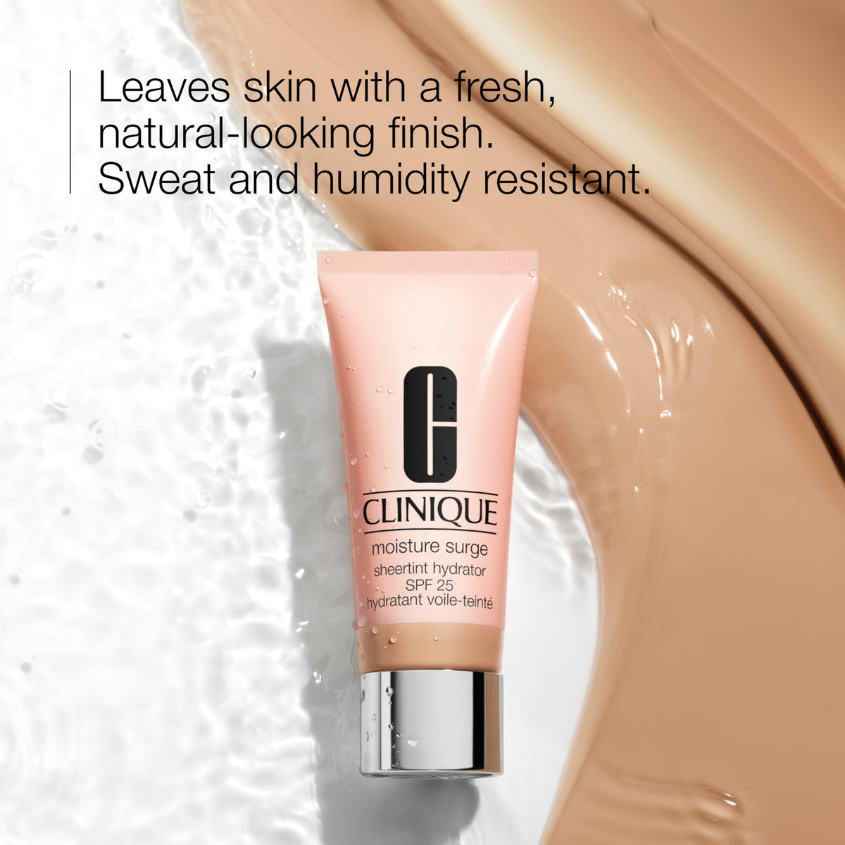 Clinique Moisture Surge Sheertint Hydrator side view showing texture