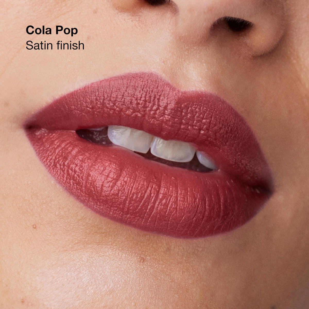 Clinique Pop Longwear Lipstick Cola Pop with cap off