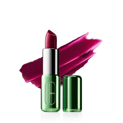 Clinique Pop Longwear Lipstick front view in bold pop shade