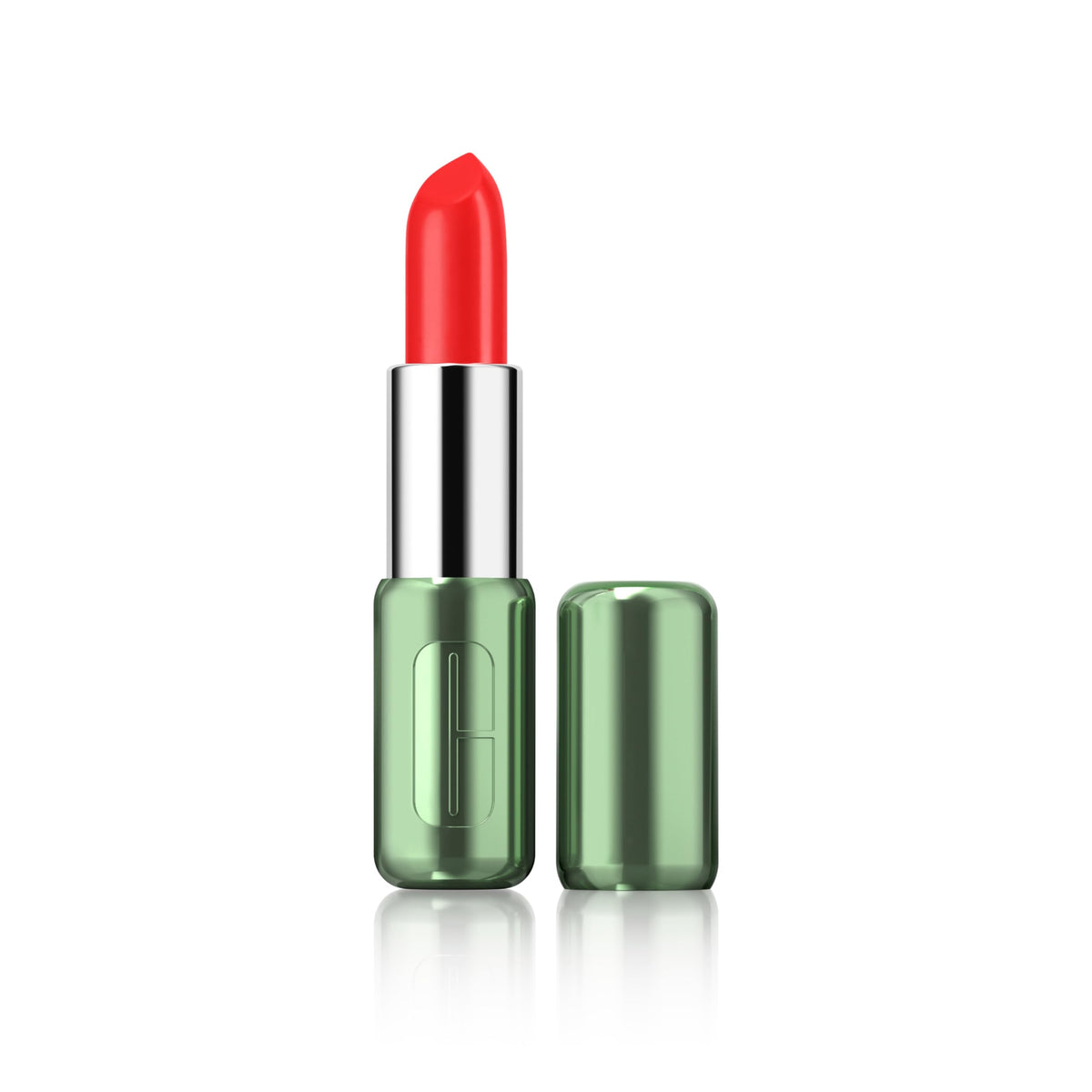 Clinique Pop Longwear Lipstick in Poppy Pop front view