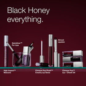Clinique Quickliner Lip Liner Black Honey with other makeup products