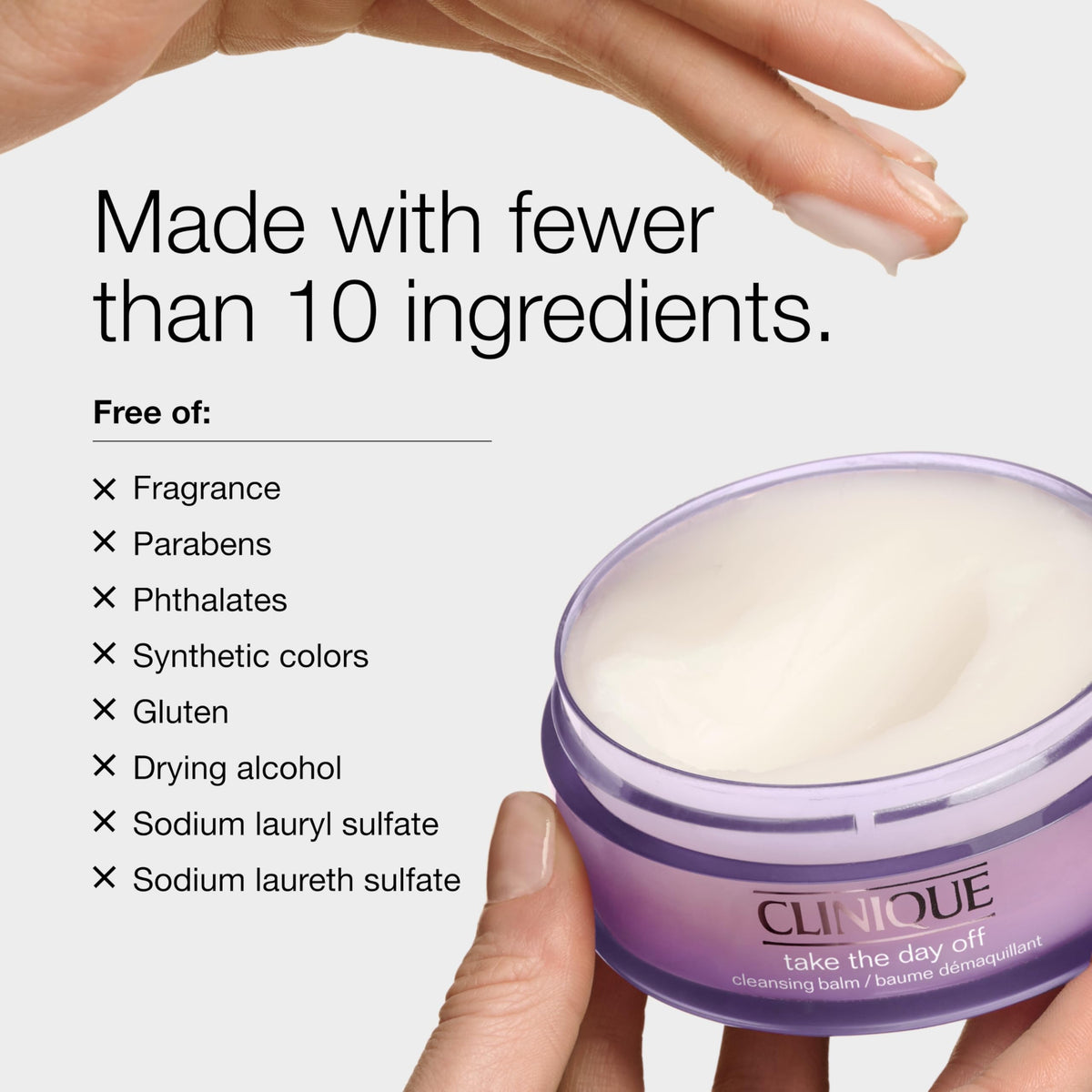 Clinique Take The Day Off Cleansing Balm 6.7oz in hand