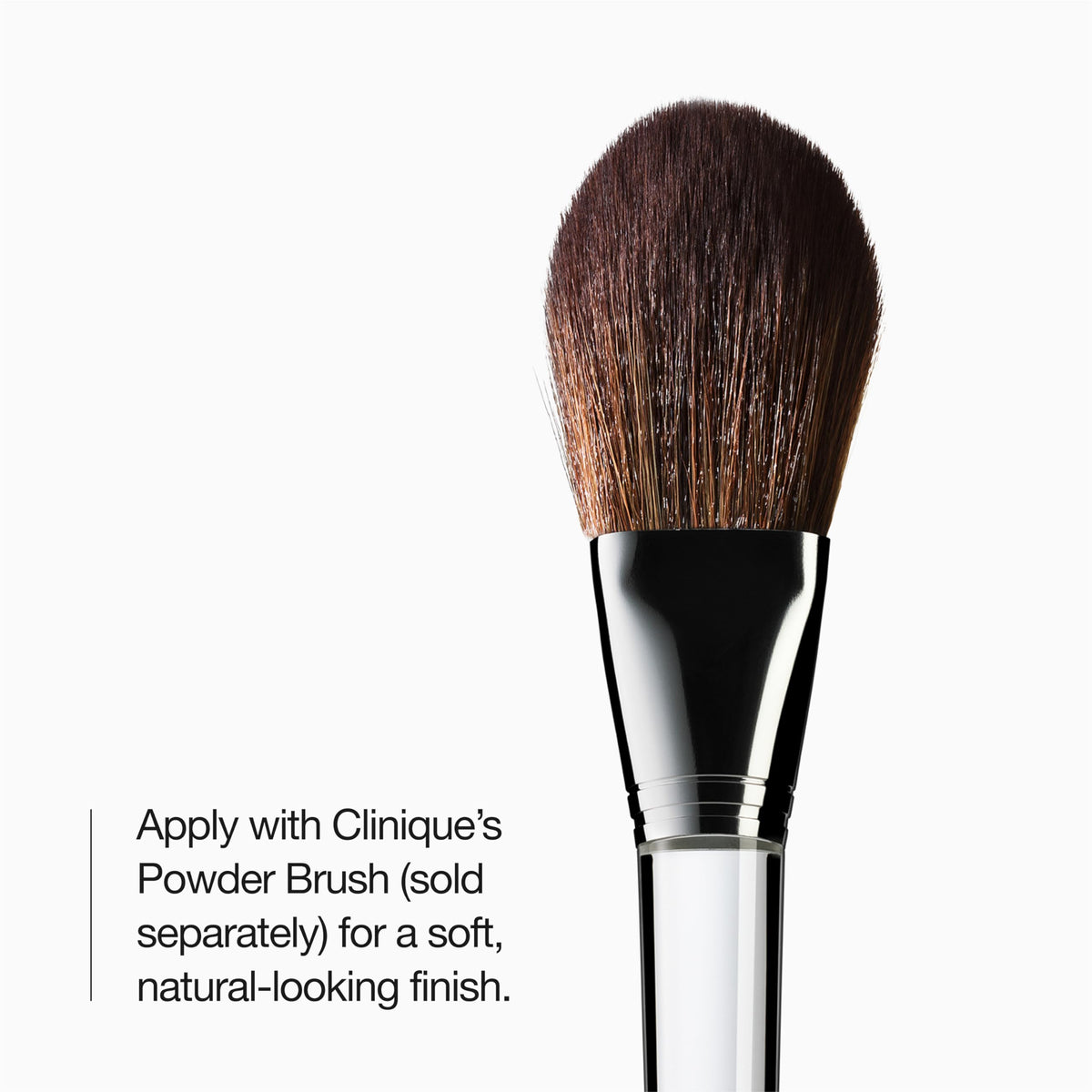 Clinique True Bronze Bronzer showing buildable colour swatch
