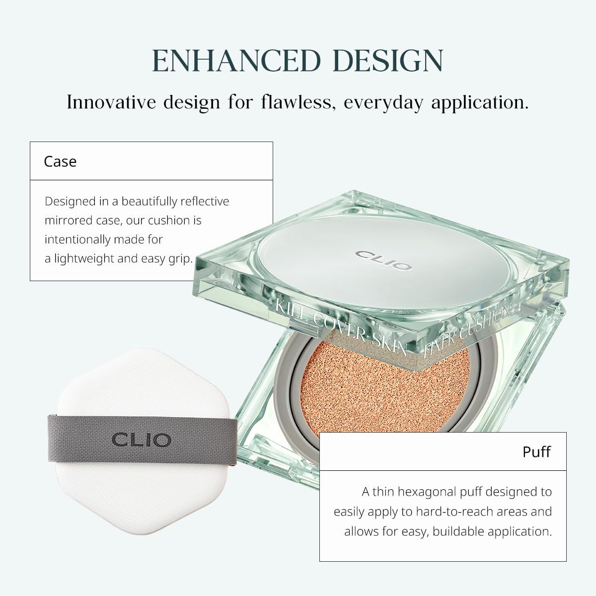 CLIO KILL COVER SKIN FIXER CUSHION refill included packaging