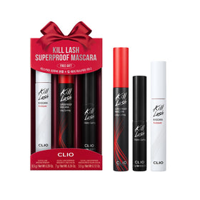 CLIO Kill Lash Superproof Mascara Gift Set front view with packaging
