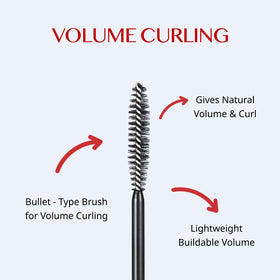 CLIO mascara set with all components laid out