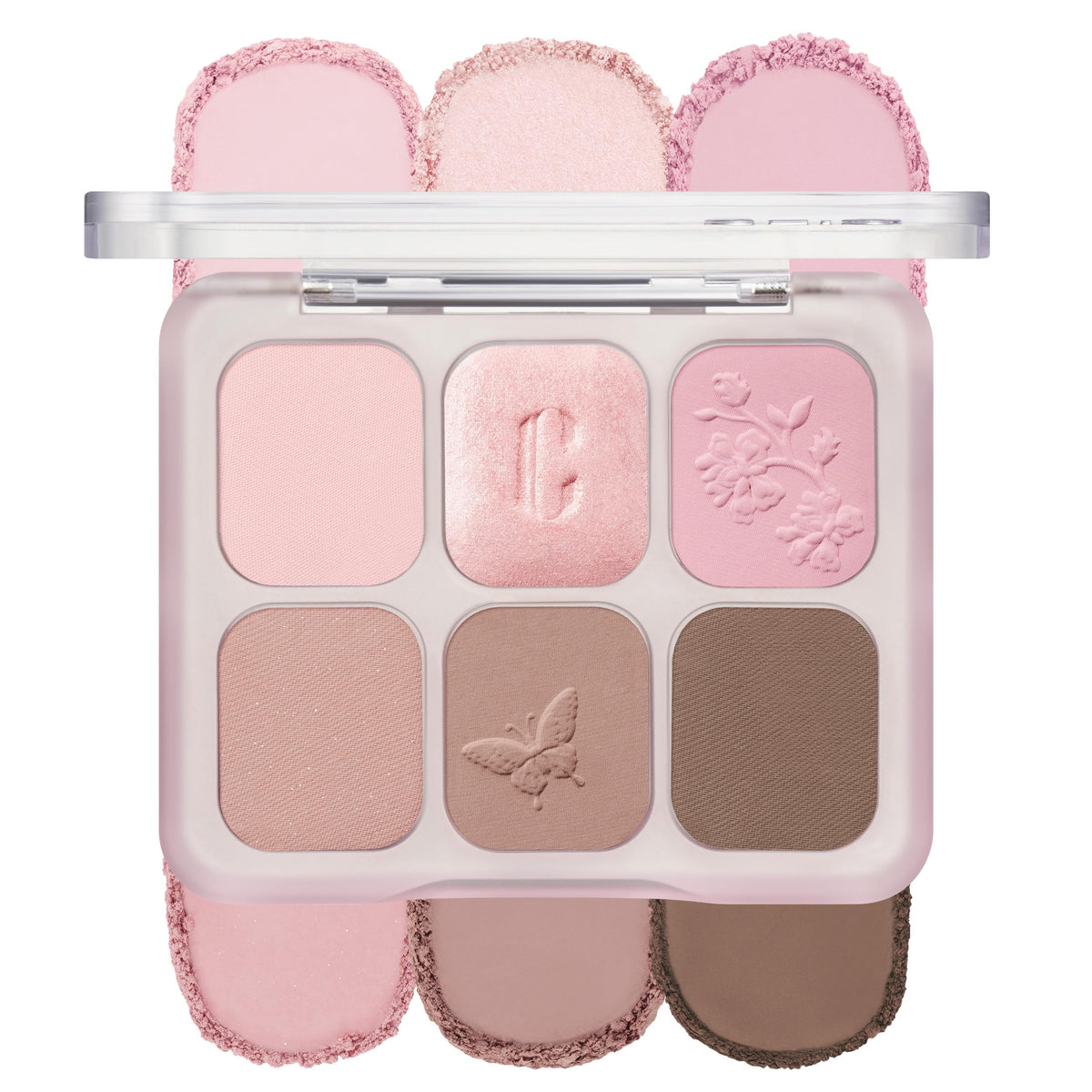 CLIO Muse Master Eyeshadow Palette front view with 6 colours
