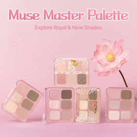 CLIO Muse Master Eyeshadow Palette showing soft pink shades