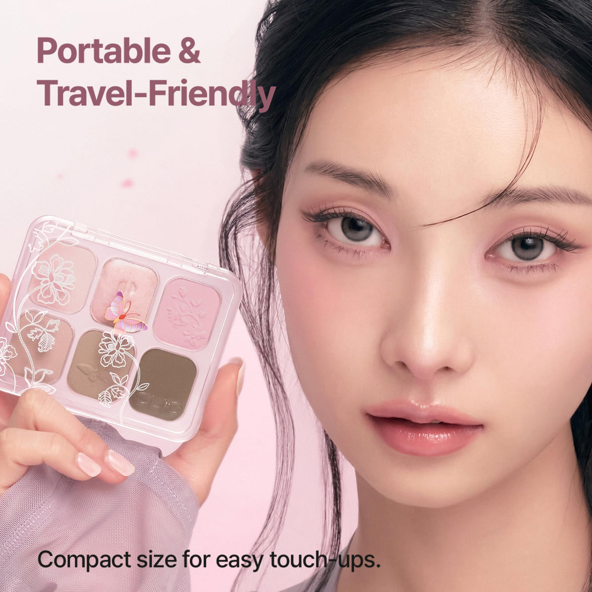 CLIO Muse Master Eyeshadow Palette swatches on skin