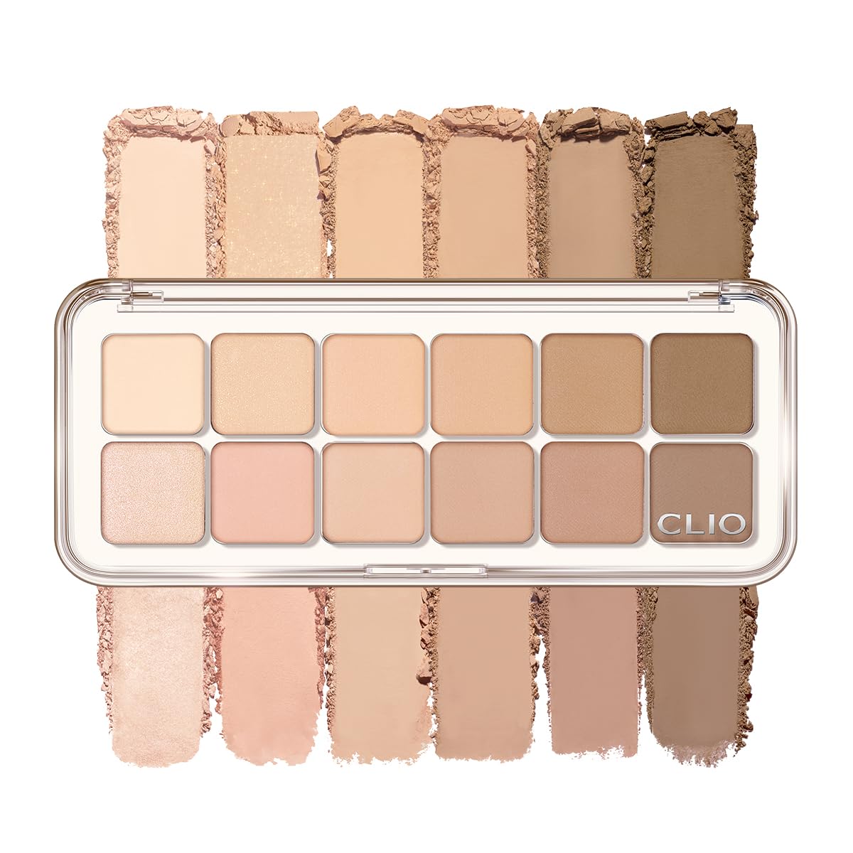 CLIO Pro Eye Palette Air 12-Colour Eyeshadow Palette front view