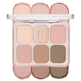 CLIO PROFESSIONAL Muse Master Eyeshadow Palette front view with 6 colours