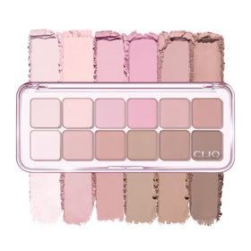 CLIO PROFESSIONAL Pro Eye Palette Air front view with 12 shades