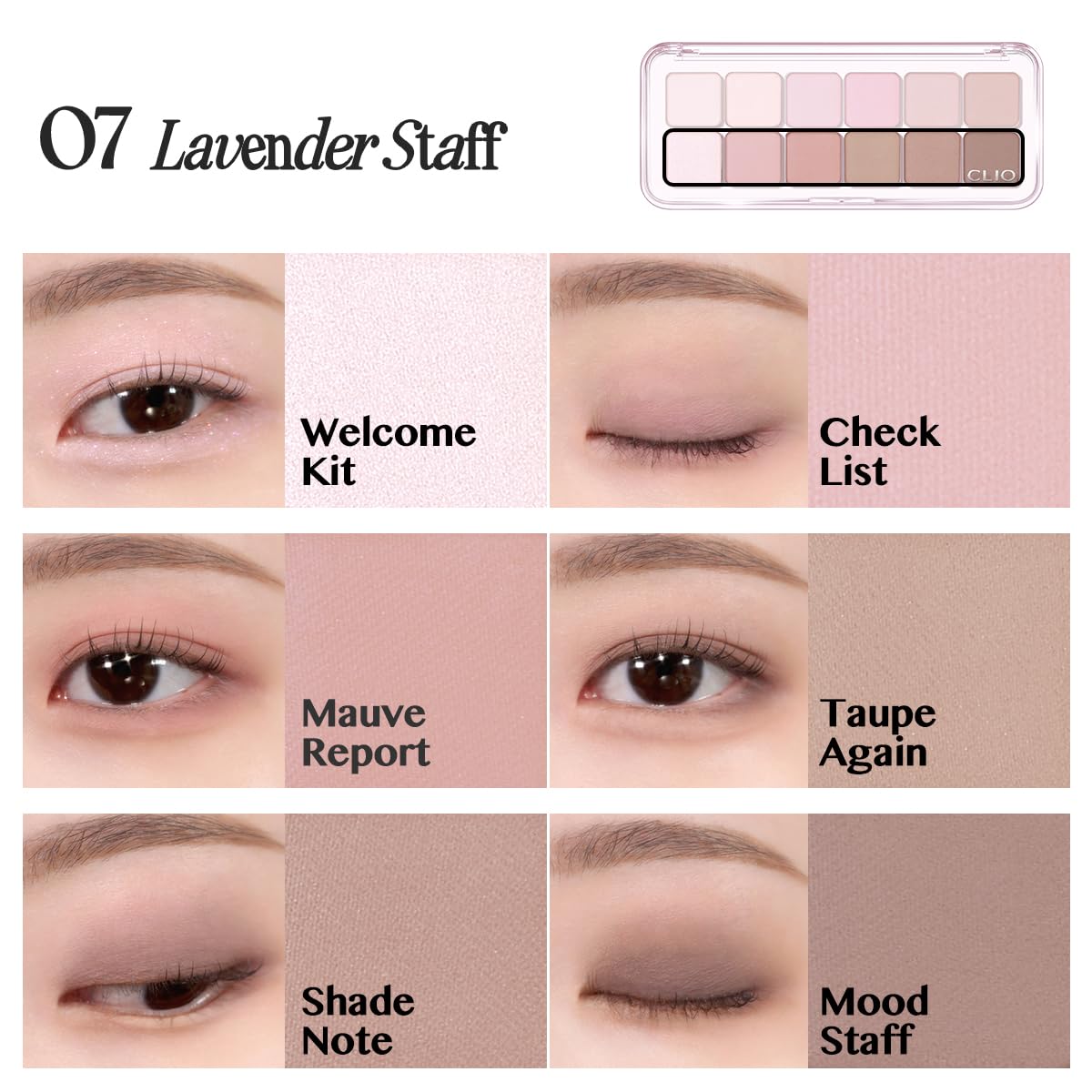 CLIO PROFESSIONAL Pro Eye Palette Air with applicator brush