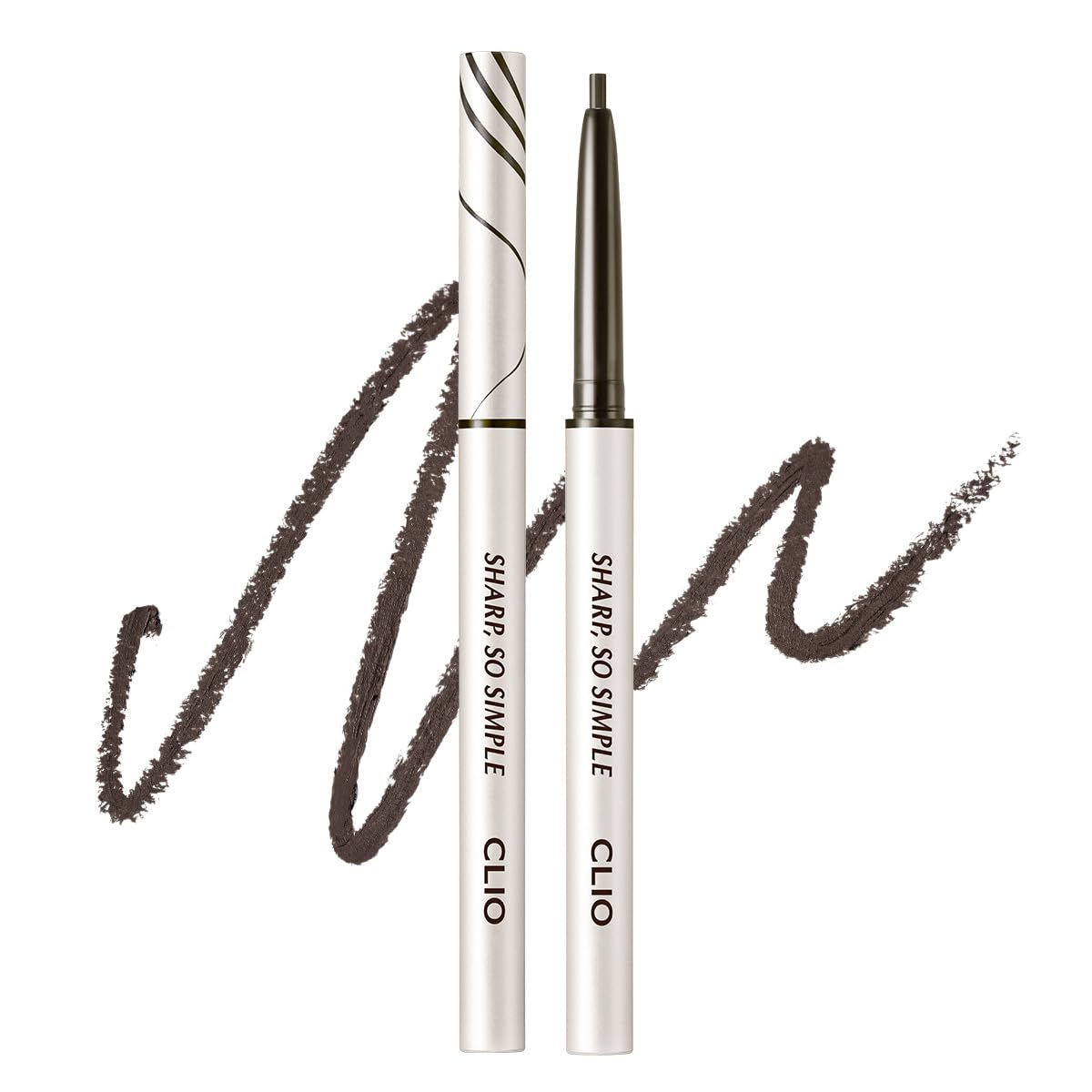 CLIO Sharp So Simple Waterproof Pencil Liner 2mm Black Brown front view