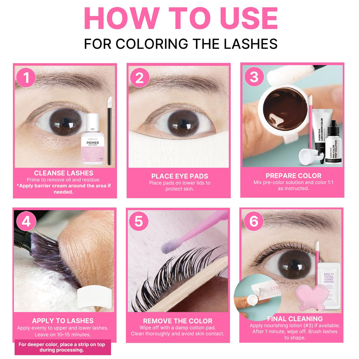 CLIONE Eye Lash Lift and Colour Kit in lifestyle setting