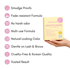 CLIONE Eye Lash Lift and Colour Kit with brow lamination tools